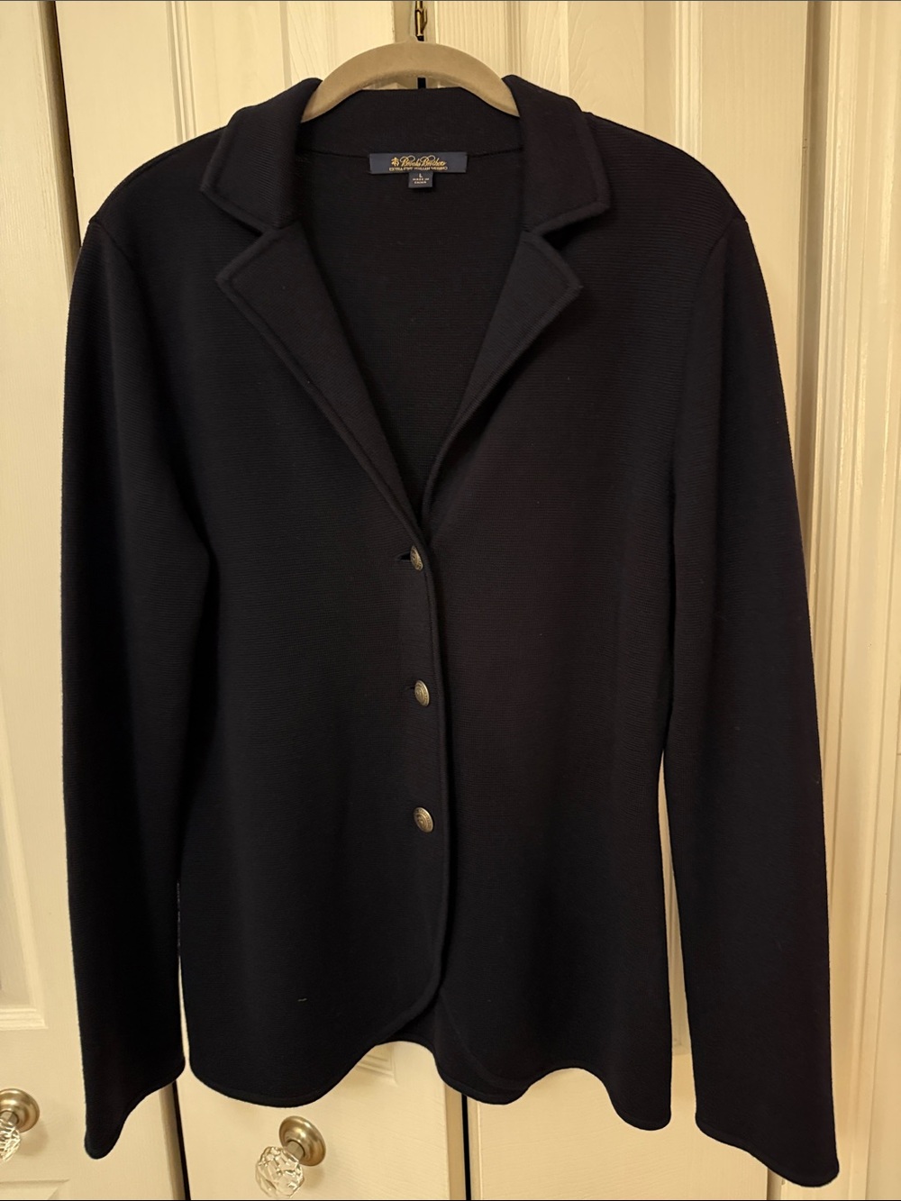 Brooks Brothers Knit Italian Merino Button Blazer Large